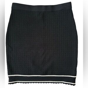 House of Harlow 1960 Black Textured Knit Skirt XS